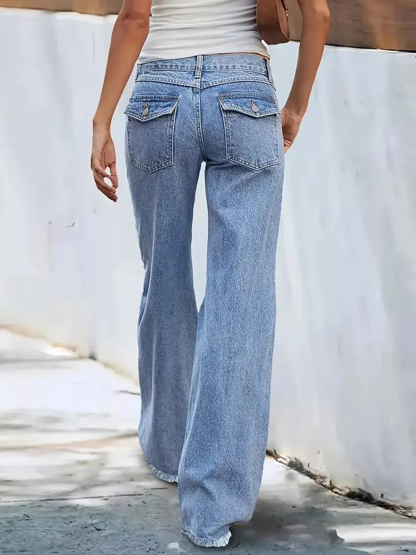 Hazel Blues® | High-Waisted Wide Leg Jeans