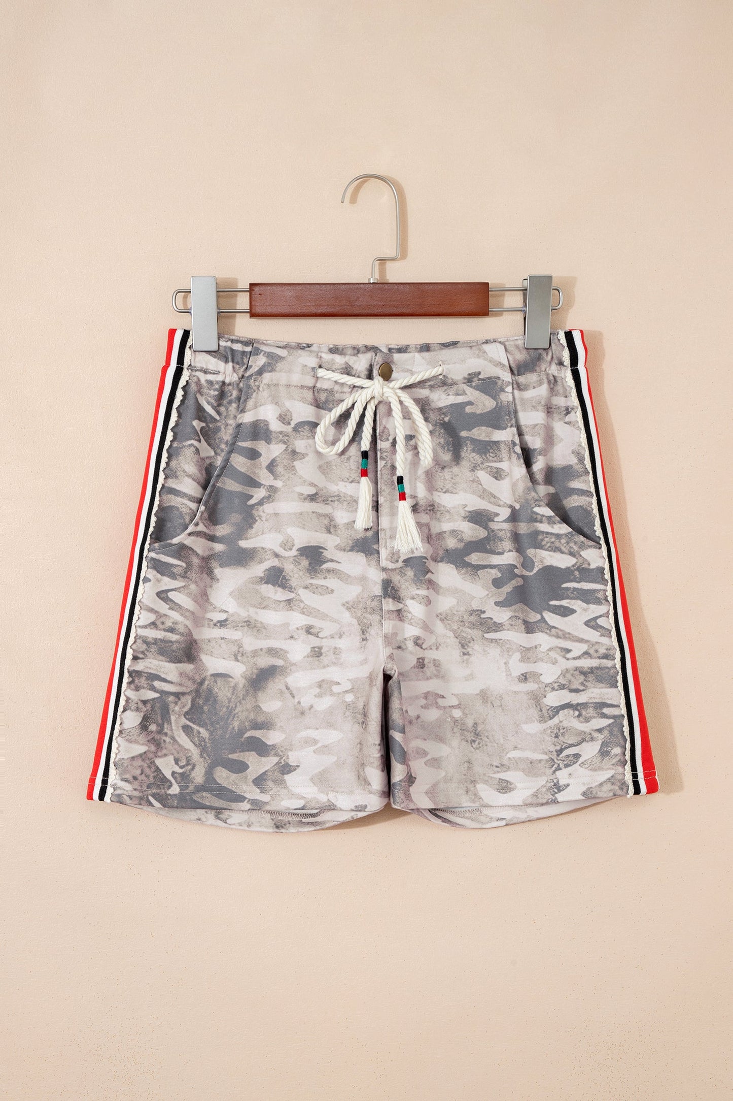 Hazel Blues® | Backroad Babe Shorts | Camo Striped Shorts