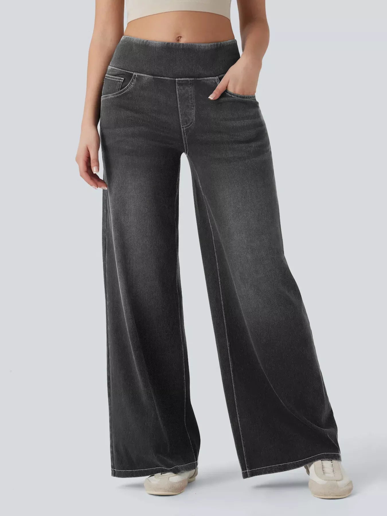 Hazel Blues® | High-Waisted Wide Leg Jeans