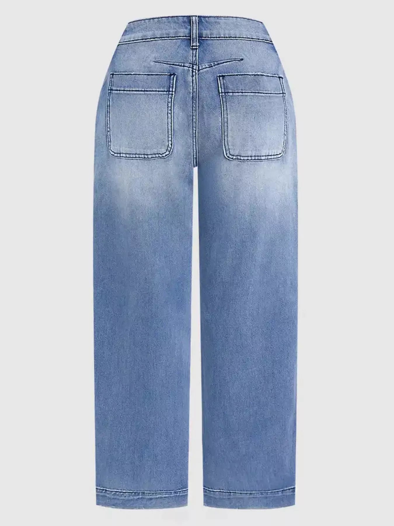 Hazel Blues® | High-Waisted Relaxed Fit Jeans