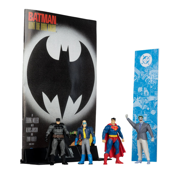 DC Direct 3 Inch Action Figure w/ Comic 4-pack - Batman, Son Of Batman, Superman & Joker
