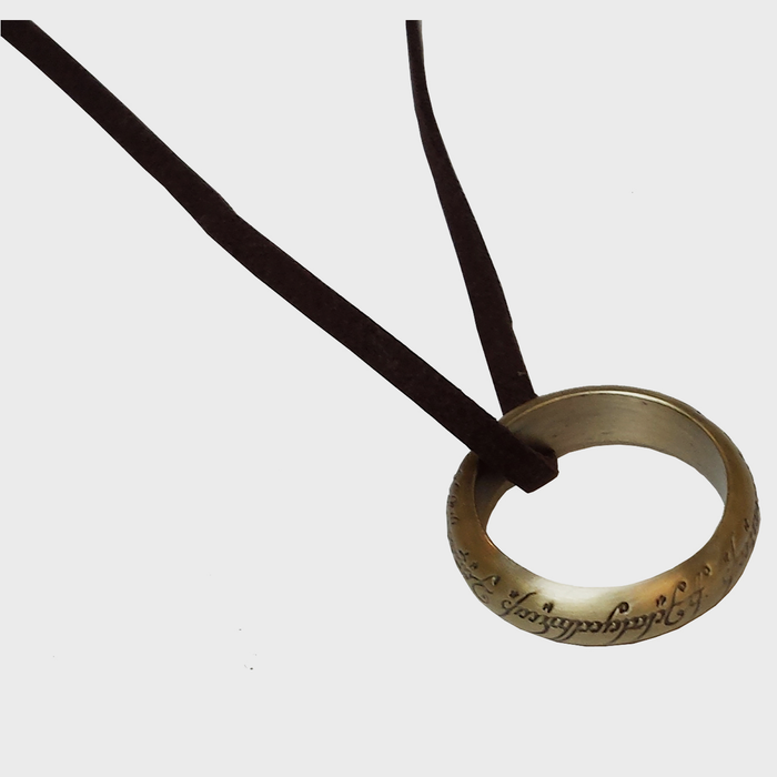 Lord of the Rings Noble Collection - One Ring Costume Bronze (Leather Strap)