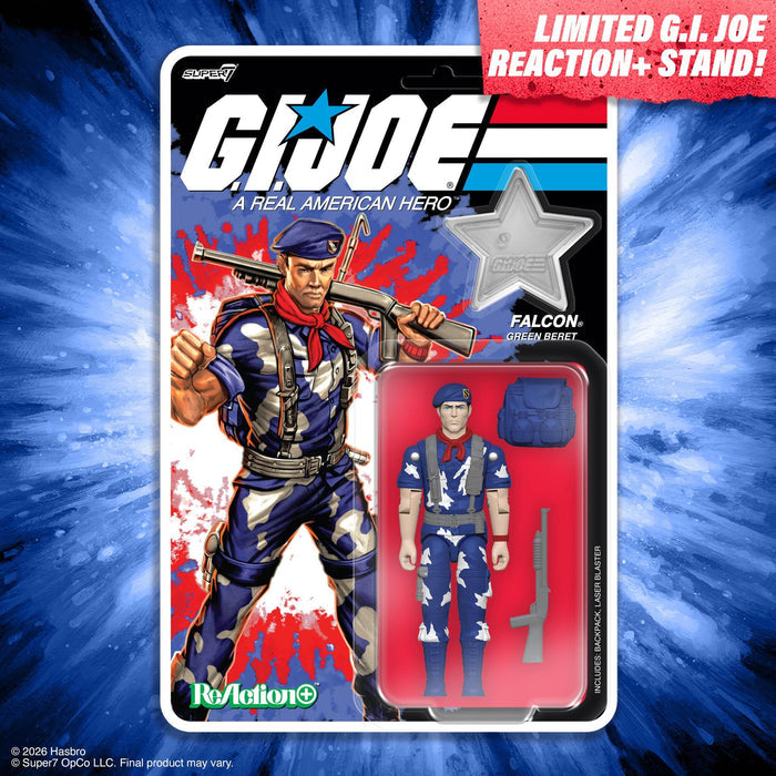 *PRE-ORDER G.I. Joe ReAction+ Action figure Wave 08- LT. Falcon (America's 250th Anniversary)