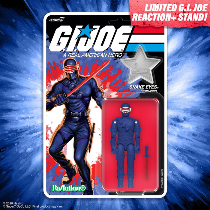 *PRE-ORDER G.I. Joe ReAction+ Action figure Wave 08- Snake Eyes (America's 250th Anniversary)