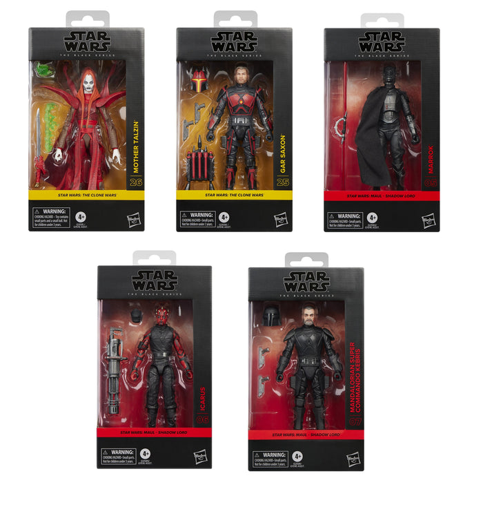 *PRE-ORDER Star Wars Black Series 6 Inch Action Figure Wave 54 - Set of 5