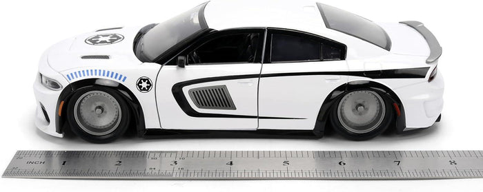 Star Wars 1:24 Scale Jada Hollywood Rides Die Cast Vehicle - Stormtrooper 2021 Dodge Charger