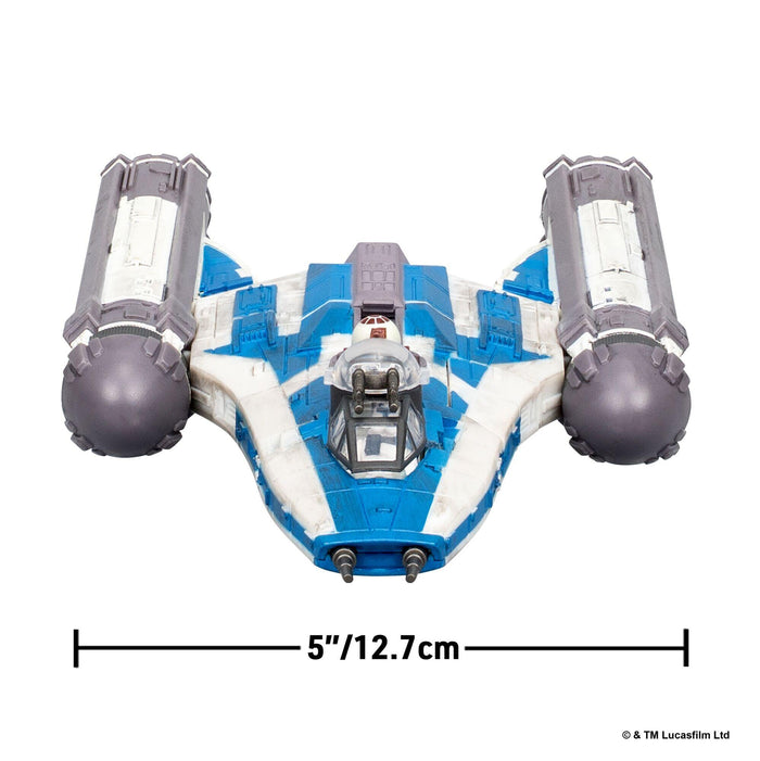 Star Wars Micro Galaxy Squadron 5 Inch Vehicle Series 11 - BTL-B Y-Wing With Captain Rex
