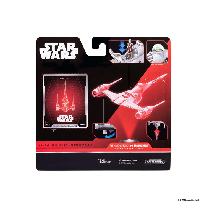 Star Wars Micro Galaxy Squadron 5 Inch Vehicle Series 11 - N-1 Starfighter With The Mandalorian (Armada Edition)