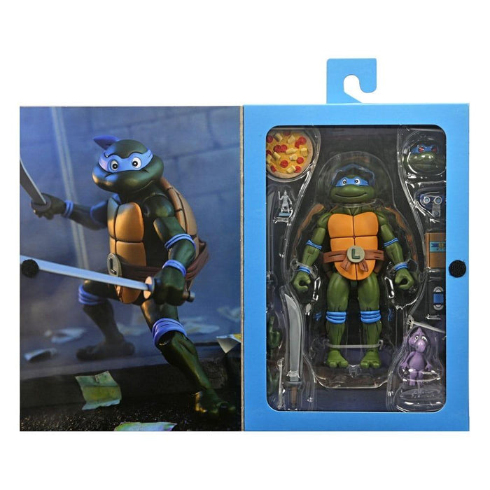 Teenage Mutant Ninja Turtles Cartoon 7 Inch Ultimate Action Figure - Leonardo (VHS)