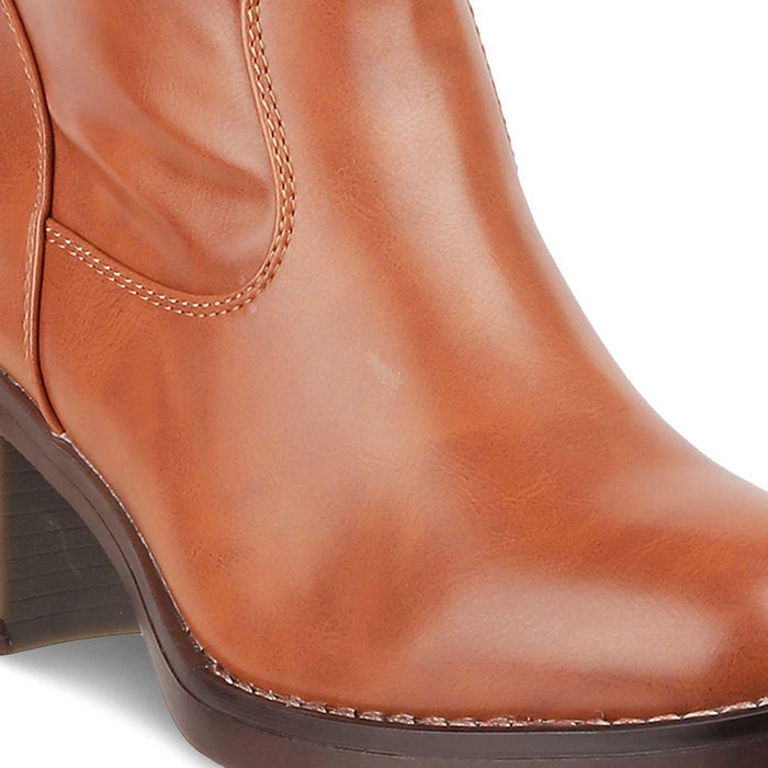 The Gardaber Camel Women's Knee-length Boots Tresmode - Tresmode