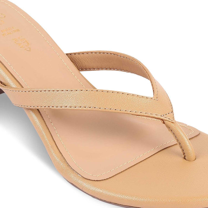 The Puglia Beige Women's Dress Heel Sandals Tresmode - Tresmode
