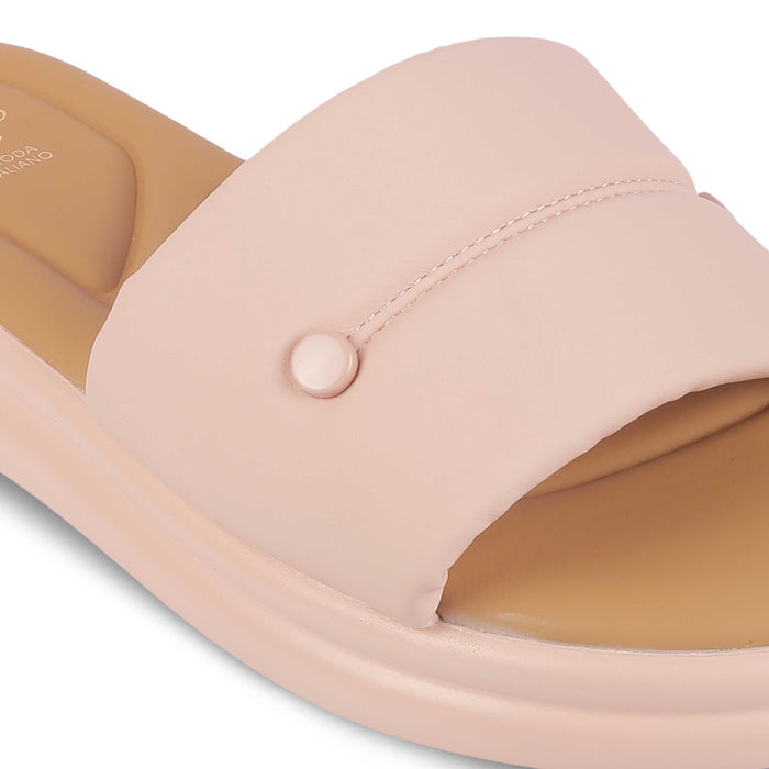 Evershine Pink Women's Casual Platform Flats Tresmode