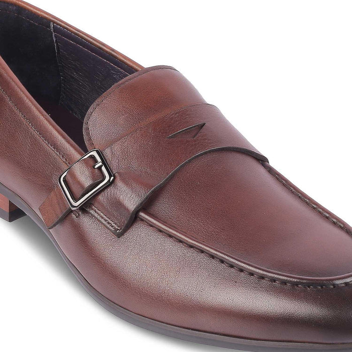 Neno Brown Men's Formal Leather Loafers Tresmode