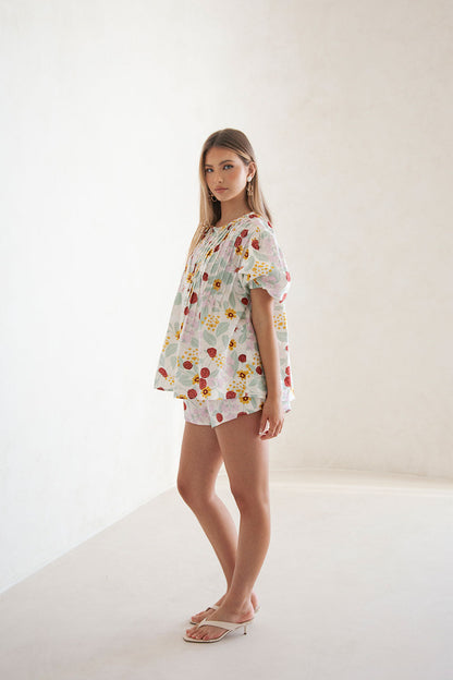 Leta Shorts - Royal Floral