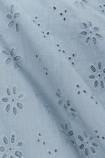 Odessa Dress - Blue Broderie