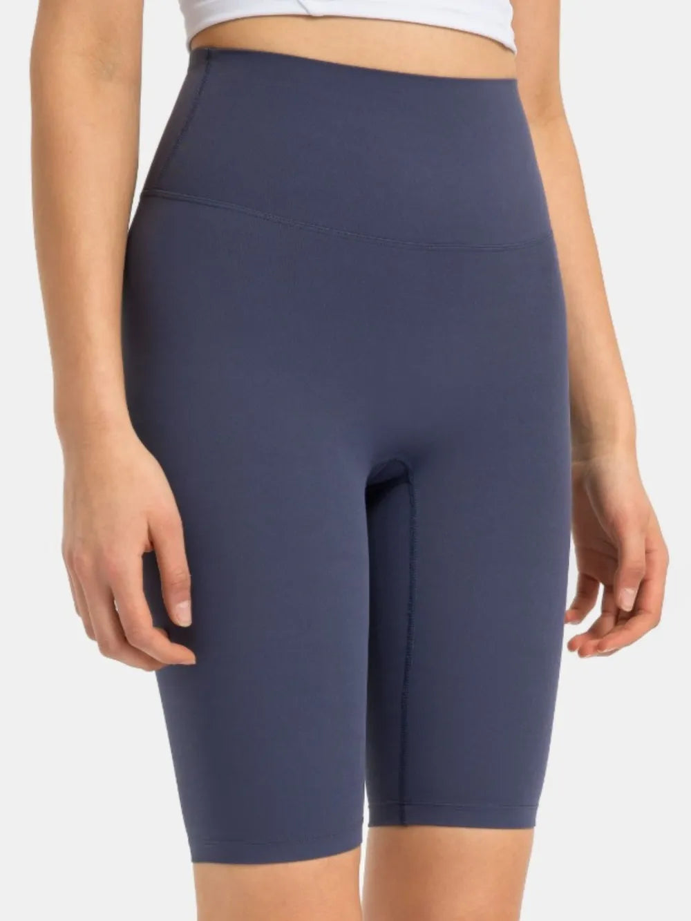 Hazel Blues® |  Millennia High Rise Wide Waistband Active Shorts