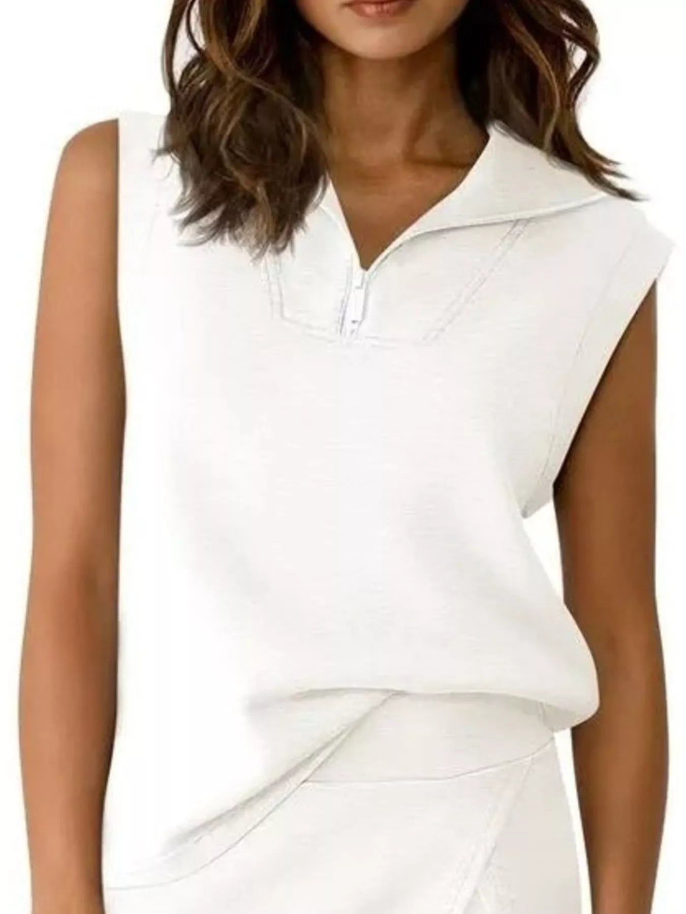 Hazel Blues® |  Quarter Zip Top and Skort Set