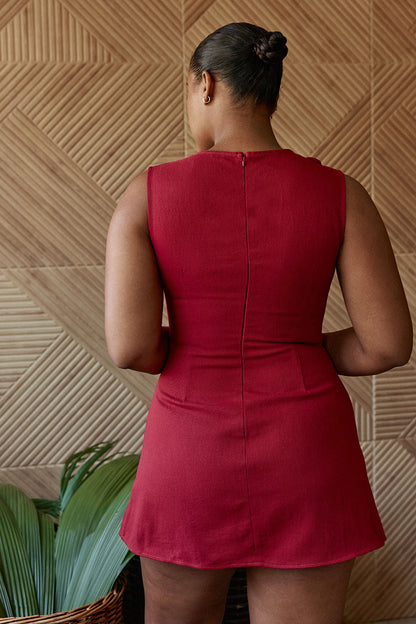 Kapri Dress - Cherry