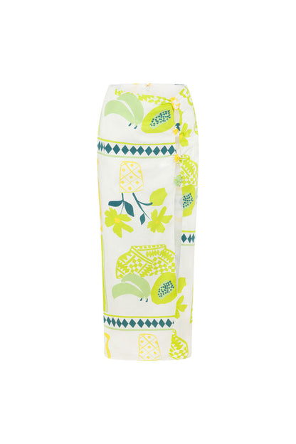 Pluto Midi Skirt - Prego Verde