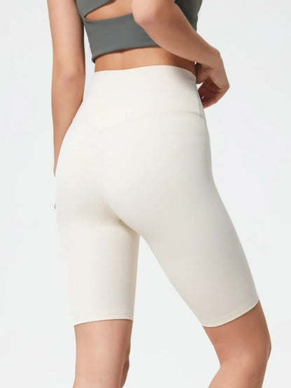 Hazel Blues® |  Millennia High Rise Wide Waistband Active Shorts
