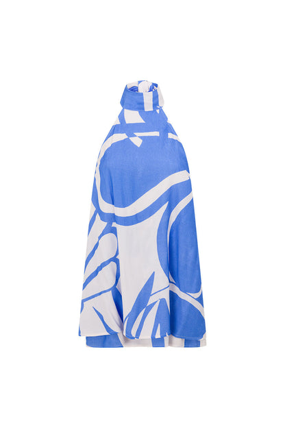 Frances Dress - Palm Blue