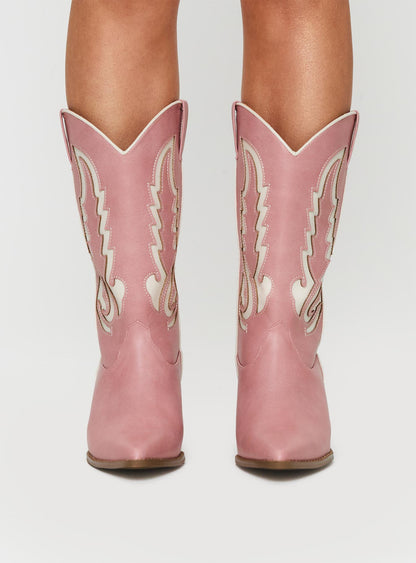 Billini Norva Boots Pink / Ivory