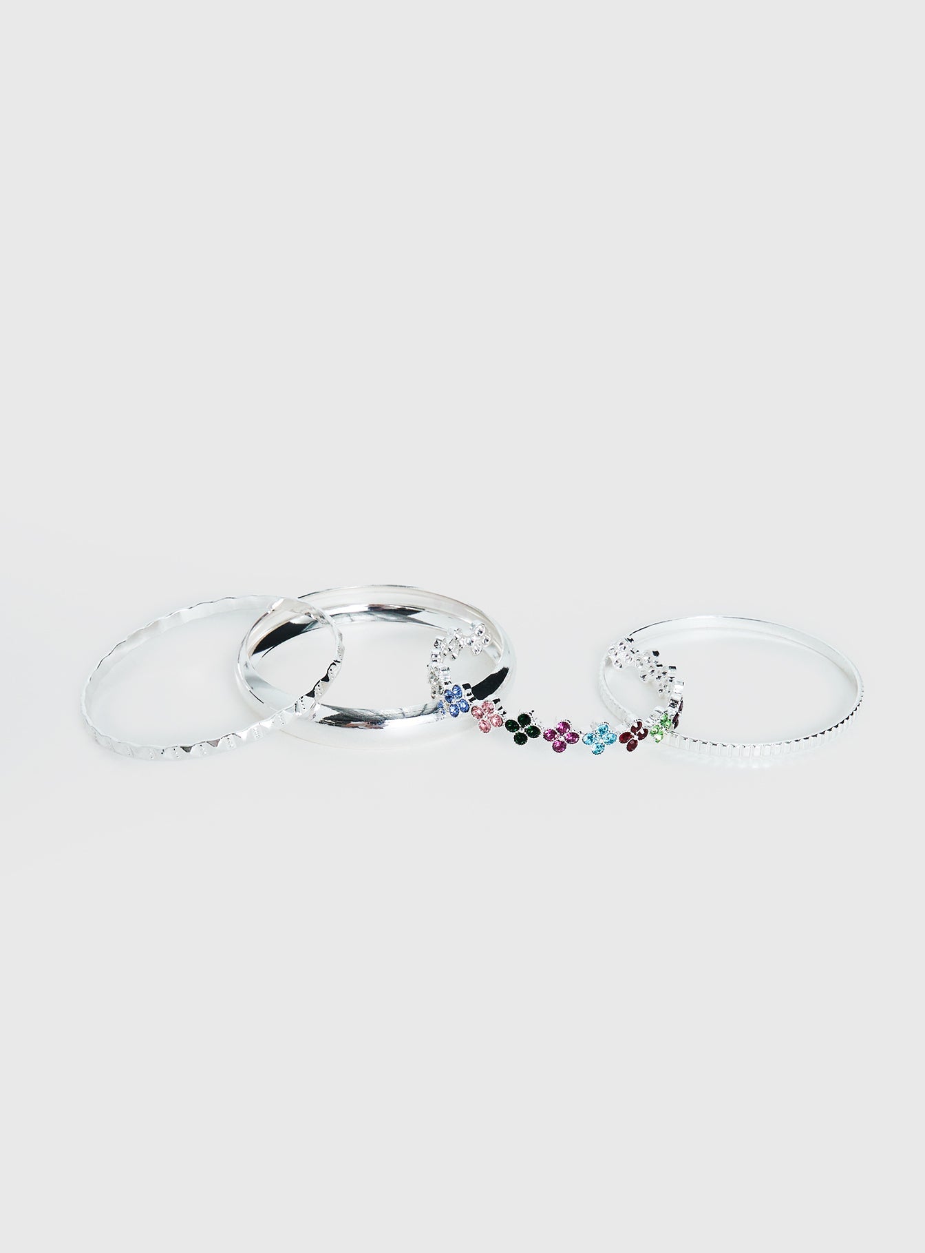 Blame Game Bracelet Set Silver