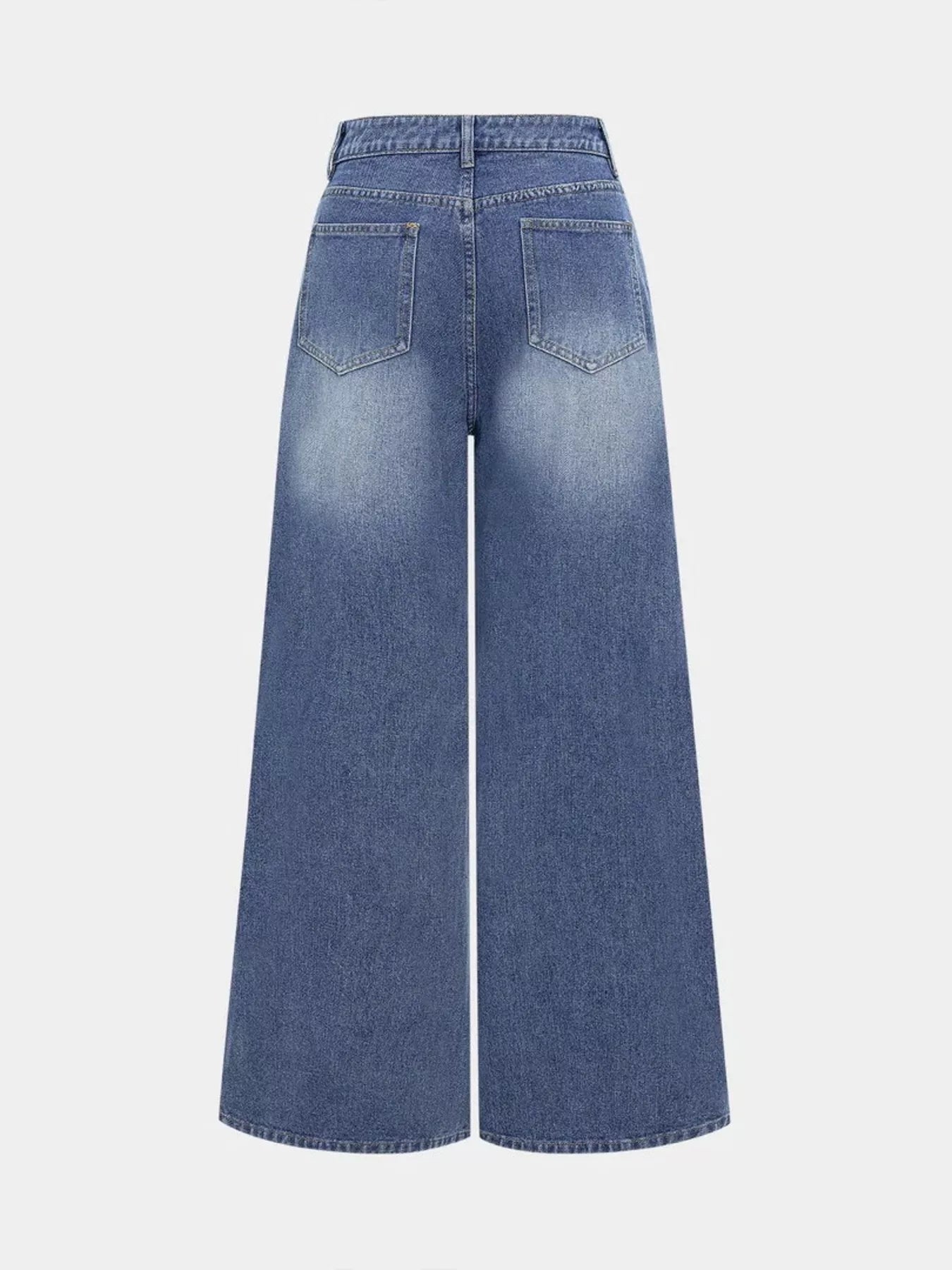 Hazel Blues® |  High Waist Wide Leg Jeans