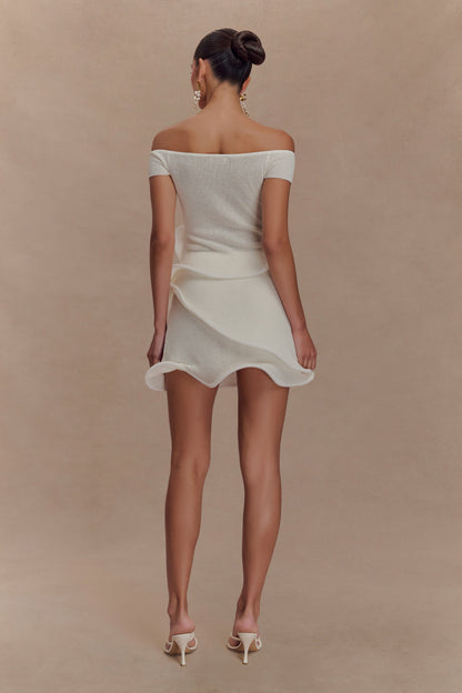 Haisley Off Shoulder Knit Top - Ivory