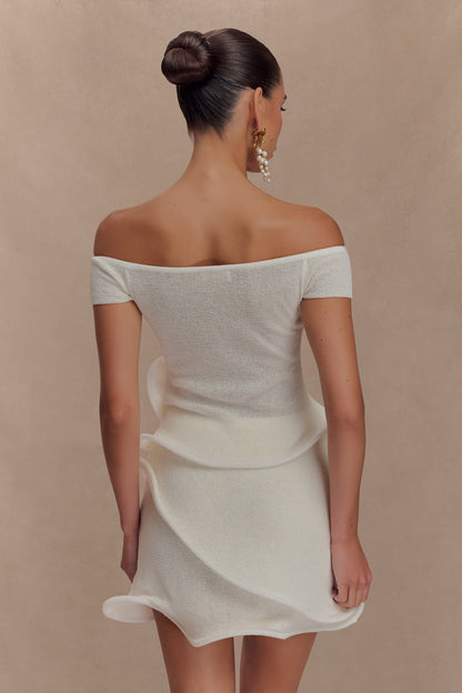 Haisley Knit Mini Skirt - Ivory