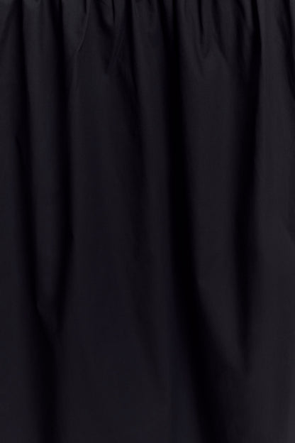 Janis Cotton Frill Maxi Dress - Black