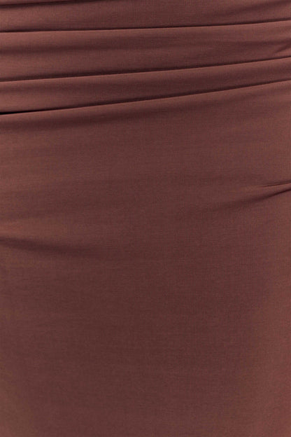 Oliver Slinky Maxi Dress - Chocolate