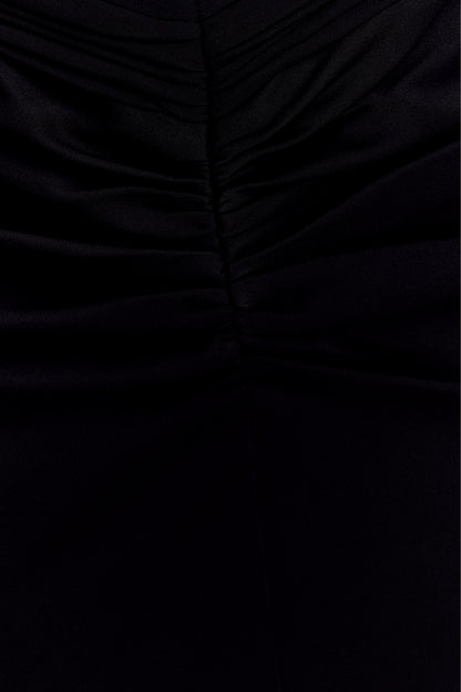 Vivianne Low Neck Maxi Dress - Black