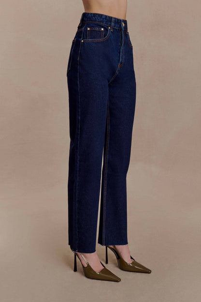Tina Mom Jean - Indigo Blue