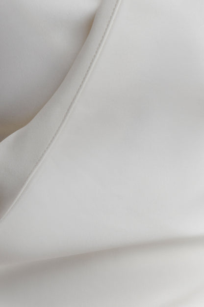 Yanina Cotton Halter Midi Dress - White