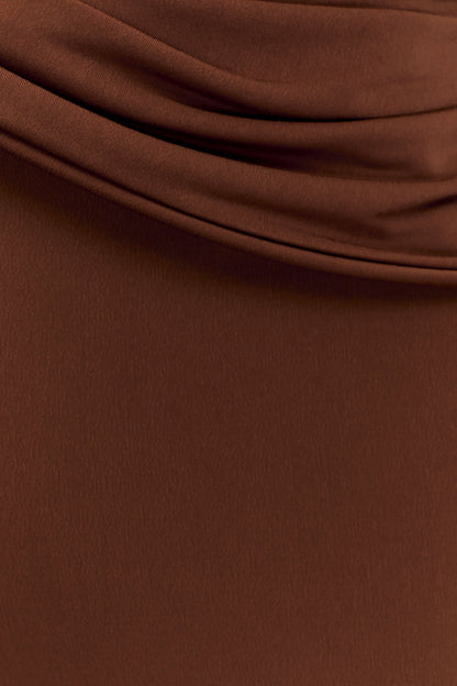 Lydia Slinky Straight Leg Pants - Chocolate