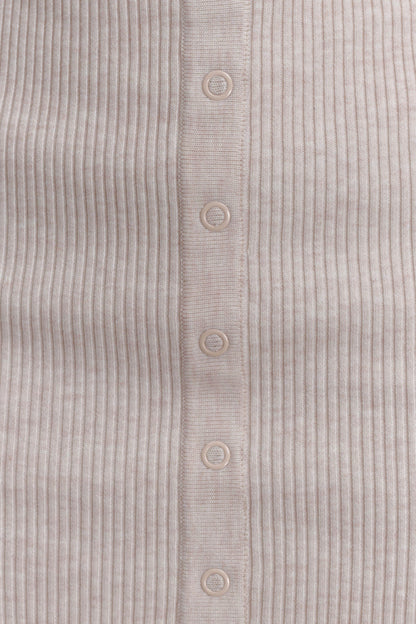 Xaden Wool Mix Knit Mini Dress - Oat Marle