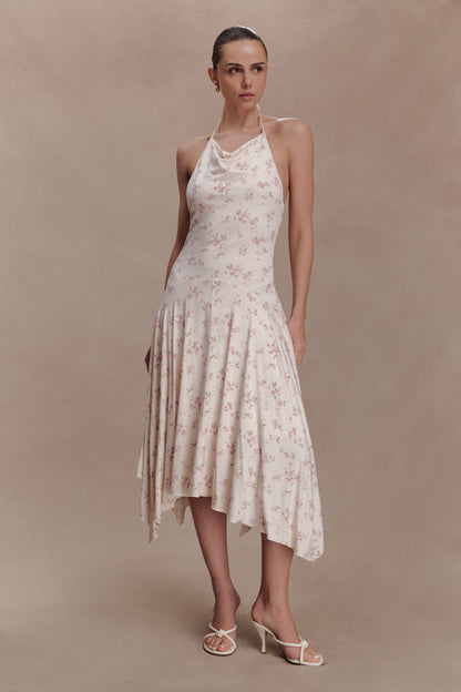 Sylvie Modal Hankie Midi Dress - Floral Ditsy Print