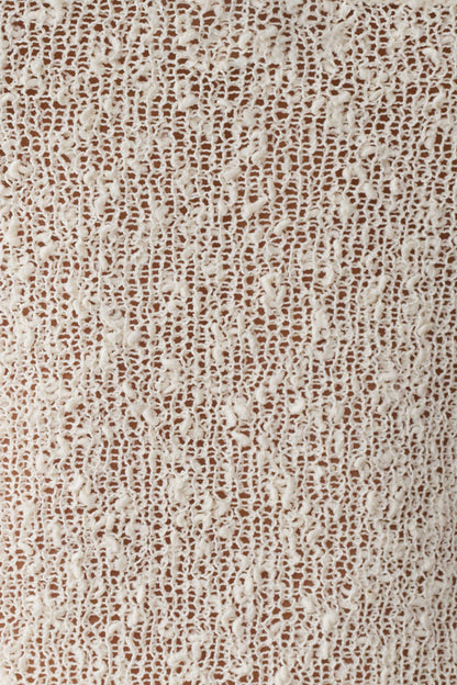 Mattais Boucle Knit Top - Ivory