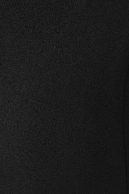 Briella V Neck Suiting Maxi Dress - Black