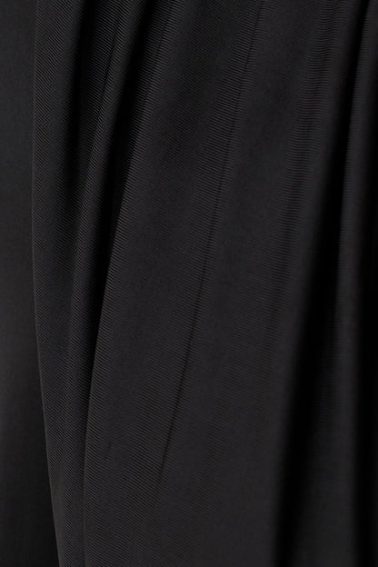 Ren Cowl Long Sleeve Slinky Bodysuit - Black
