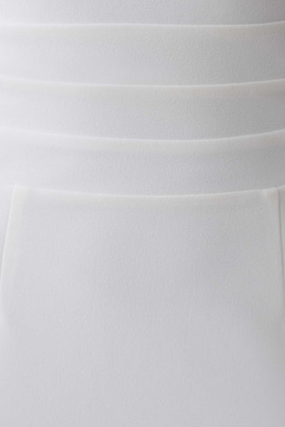 Elan Stretch Crepe Maxi Dress - White