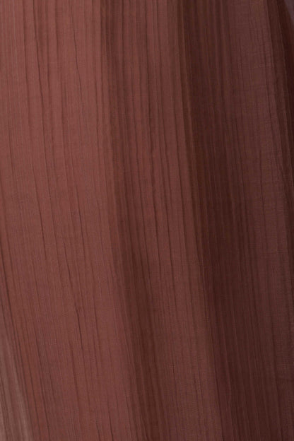 Leilani Sheer Drawstring Wide Leg Pants - Chocolate
