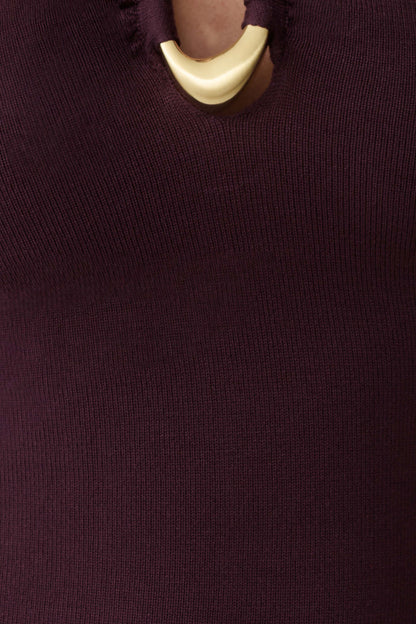 Dimitri Knit Midi Dress - Chocolate
