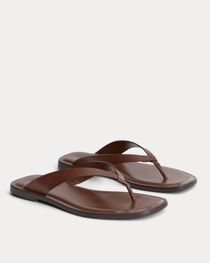 The Leather Flip Flop | Rum