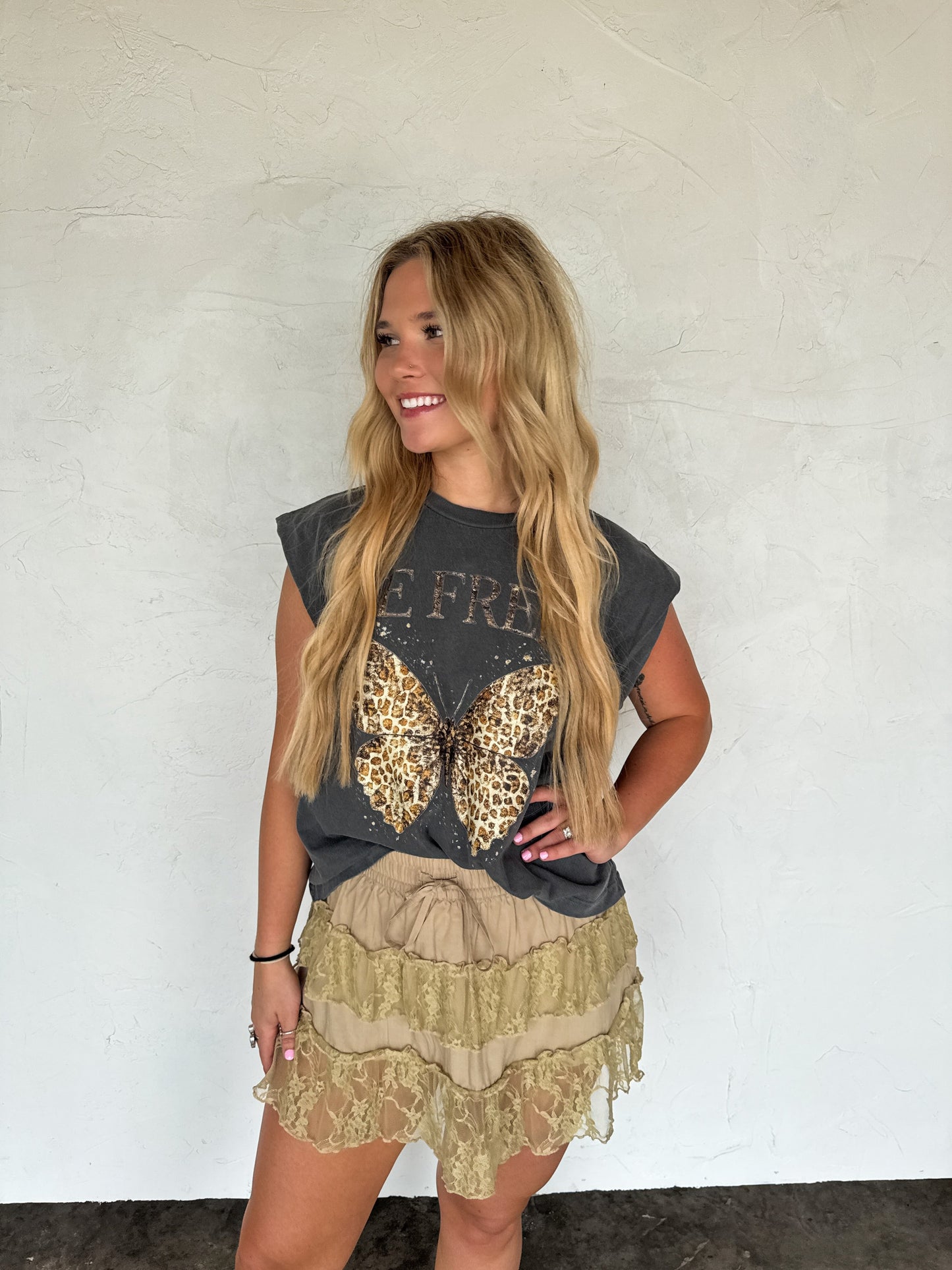 Hazel Blues® |  WILD HONEY LACE SKIRT