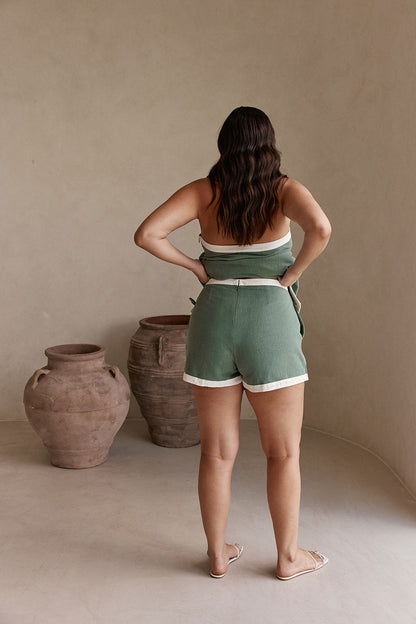 Birdie Skort - Dusty Teal