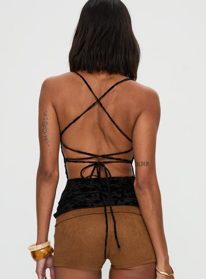Celena Halter Top Black