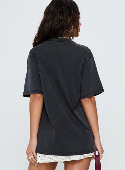 Blondie Vintage Oversized Graphic Tee Black