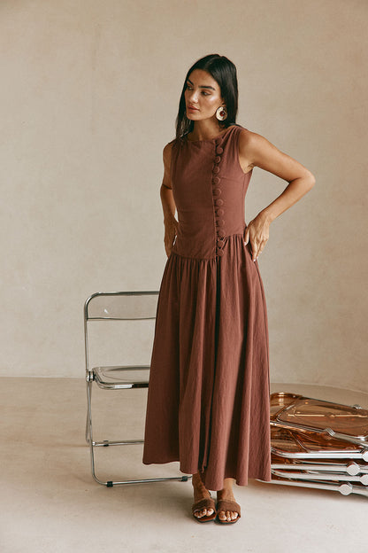 Odessa Dress - Chocolate